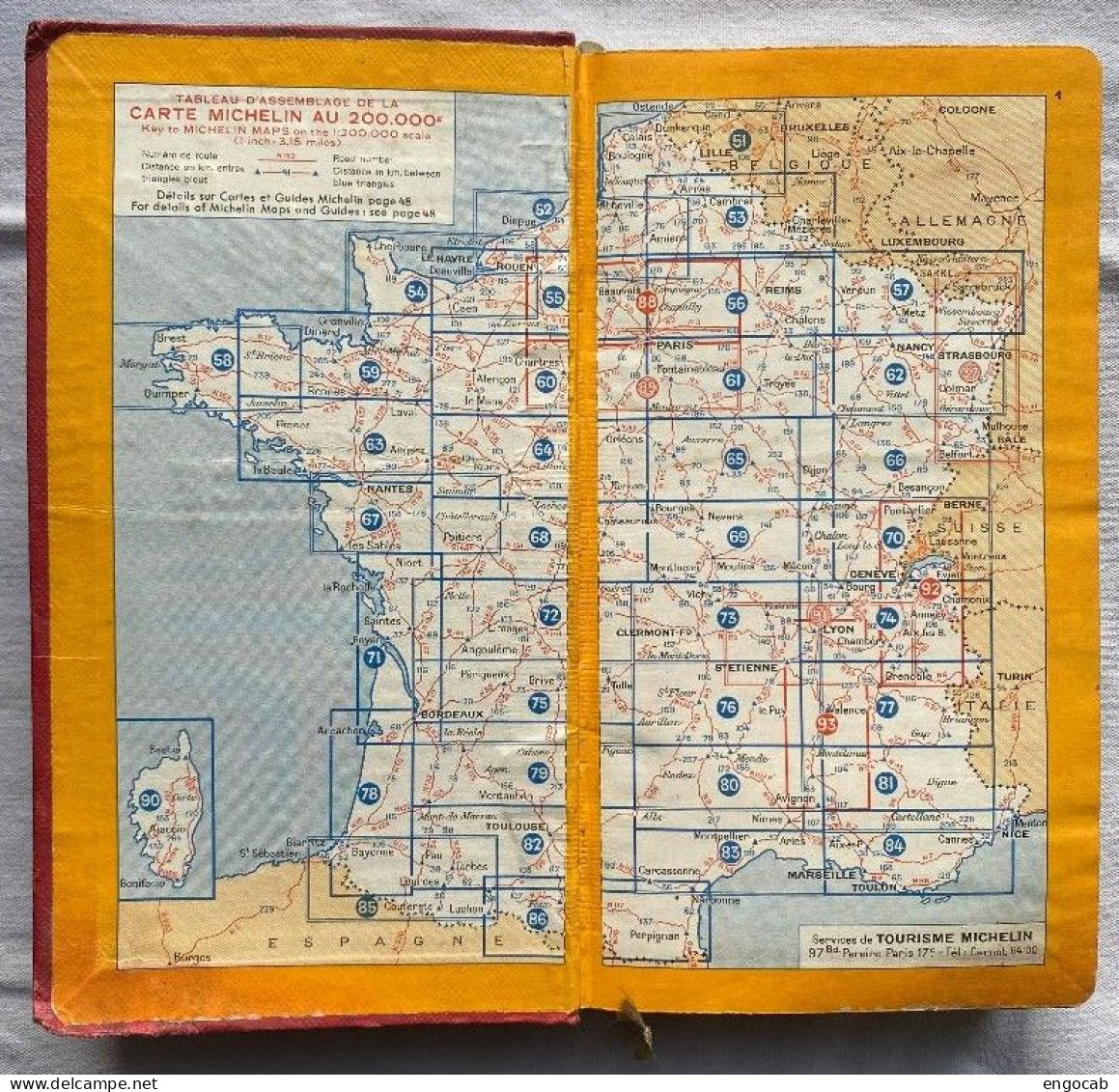 Guide Michelin 1954 B - Michelin-Führer