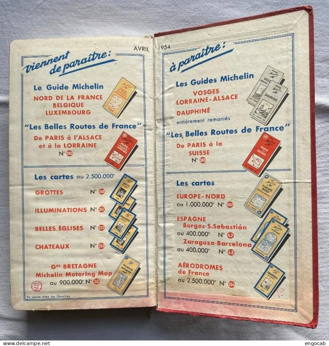 Guide Michelin 1954 B - Michelin (guide)