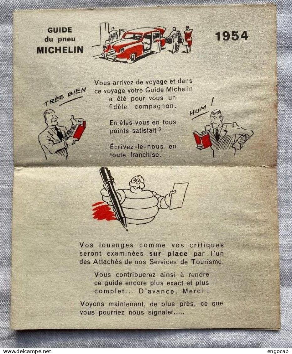guide Michelin 1954 B