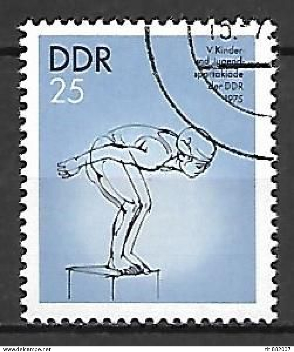 RDA   /   DDR.  -   1975.    PLONGEON  /  NATATION  .  Oblitéré - High Diving