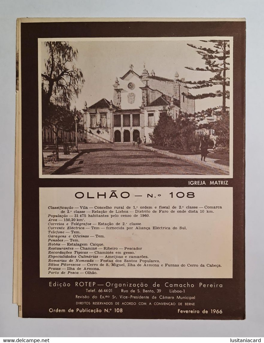 OLHÃO - ROTEIRO TURÍSTICO - «Açoteias»(Ed. Rotep Nº 108  -1966) - Livres Anciens