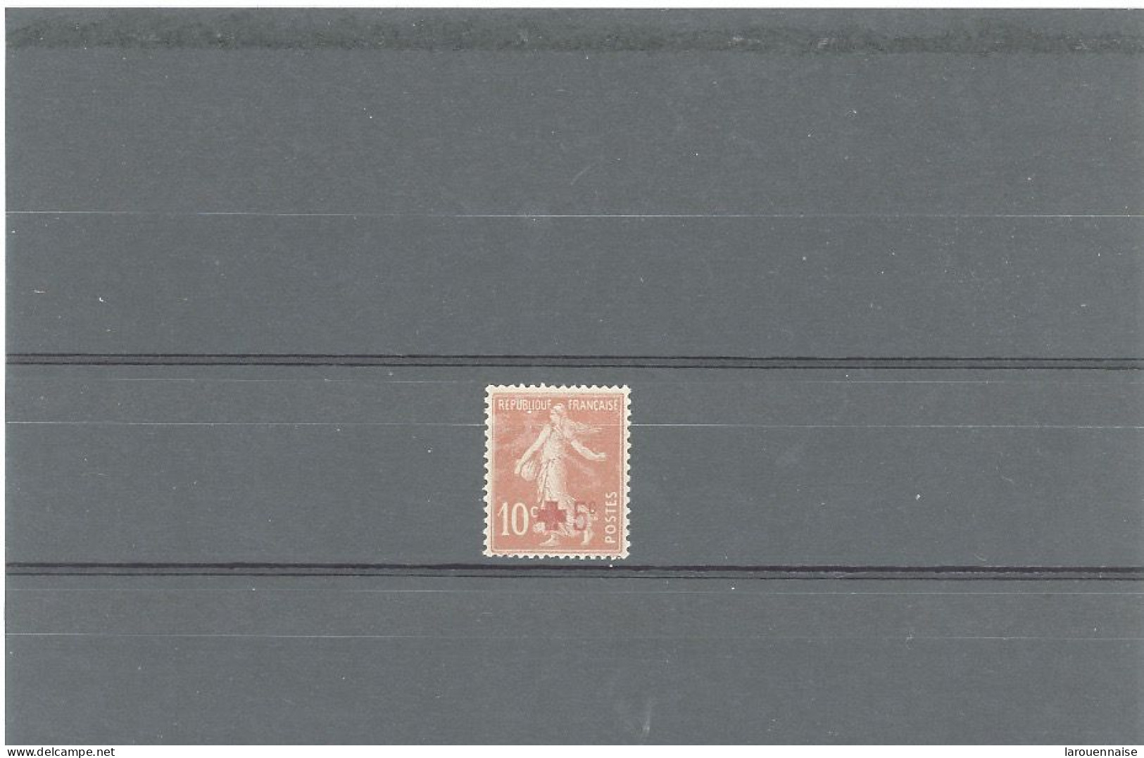 N° 146 N** -+5 /10c SEMEUSE CAMEE ROUGE -IMPRESSION RECTO VERSO - Unused Stamps