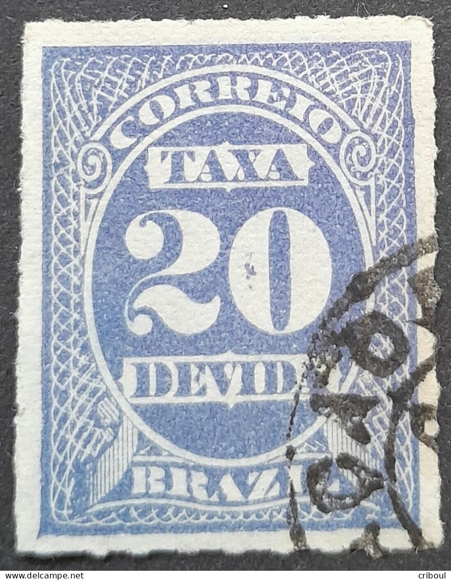 Bresil Brasil Brazil 1890 Taxe Tax Taxa Yvert 11 O Used - Postage Due
