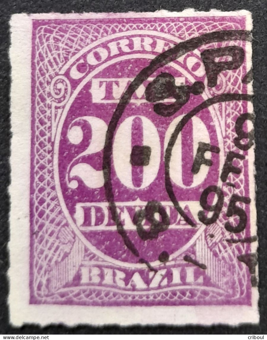 Bresil Brasil Brazil 1890 Taxe Tax Taxa Yvert 13 O Used - Postage Due
