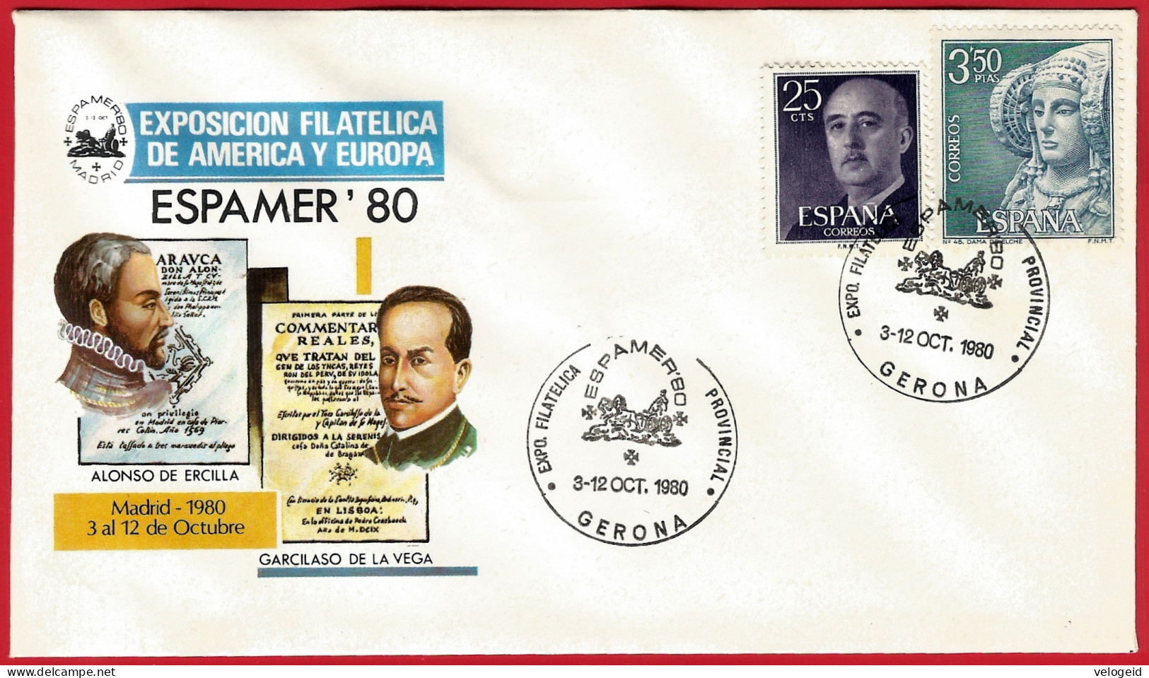 España. Spain. 1980. Matasello Especial. Special Postmark. ESPAMER '80. Gerona - Frankeermachines (EMA)