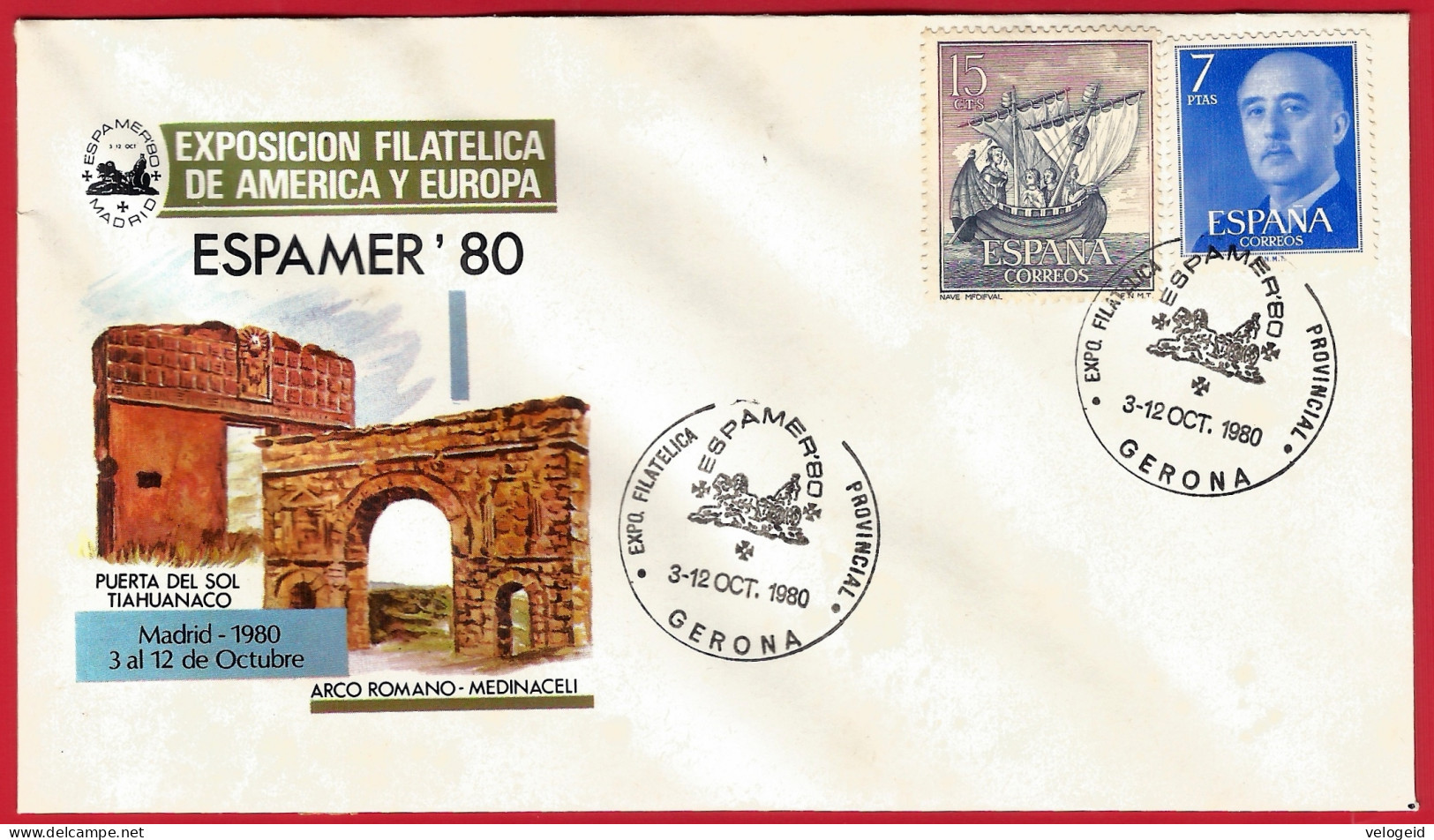 España. Spain. 1980. Matasello Especial. Special Postmark. ESPAMER '80. Gerona - Machines à Affranchir (EMA)