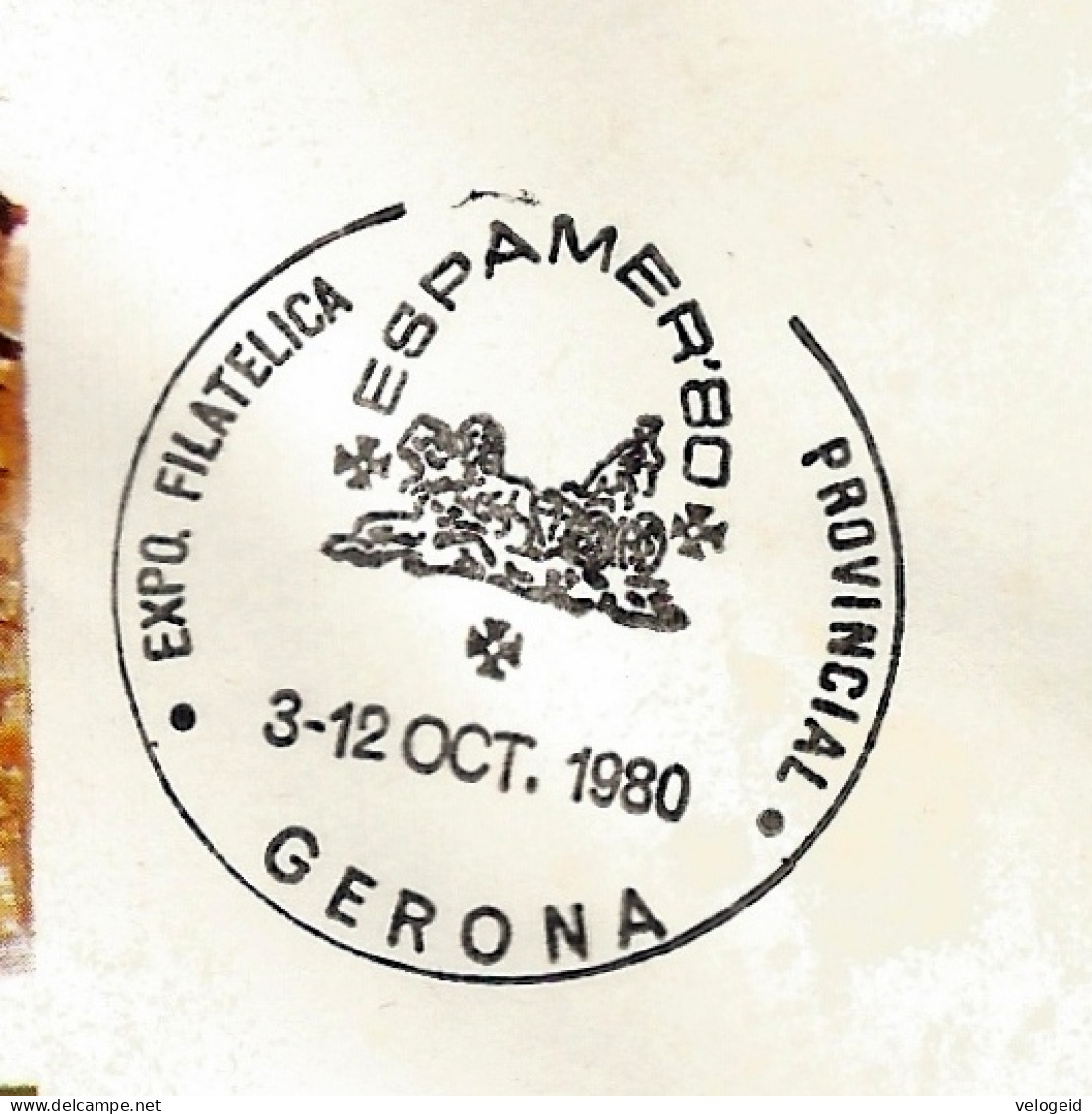 España. Spain. 1980. Matasello Especial. Special Postmark. ESPAMER '80. Gerona - Máquinas Franqueo (EMA)