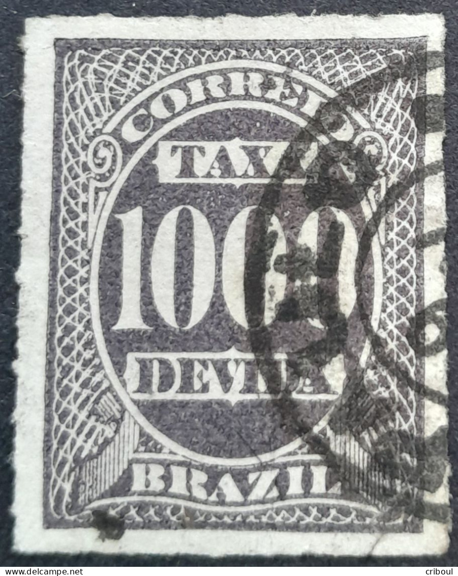 Bresil Brasil Brazil 1890 Taxe Tax Taxa Yvert 17 O Used - Strafport