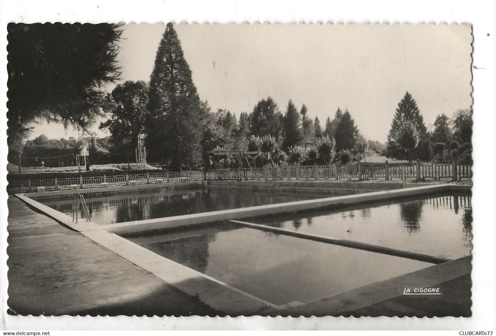 Chalus (87) : La Piscine Du Parc Des Sports En 1950 PF - Chalus