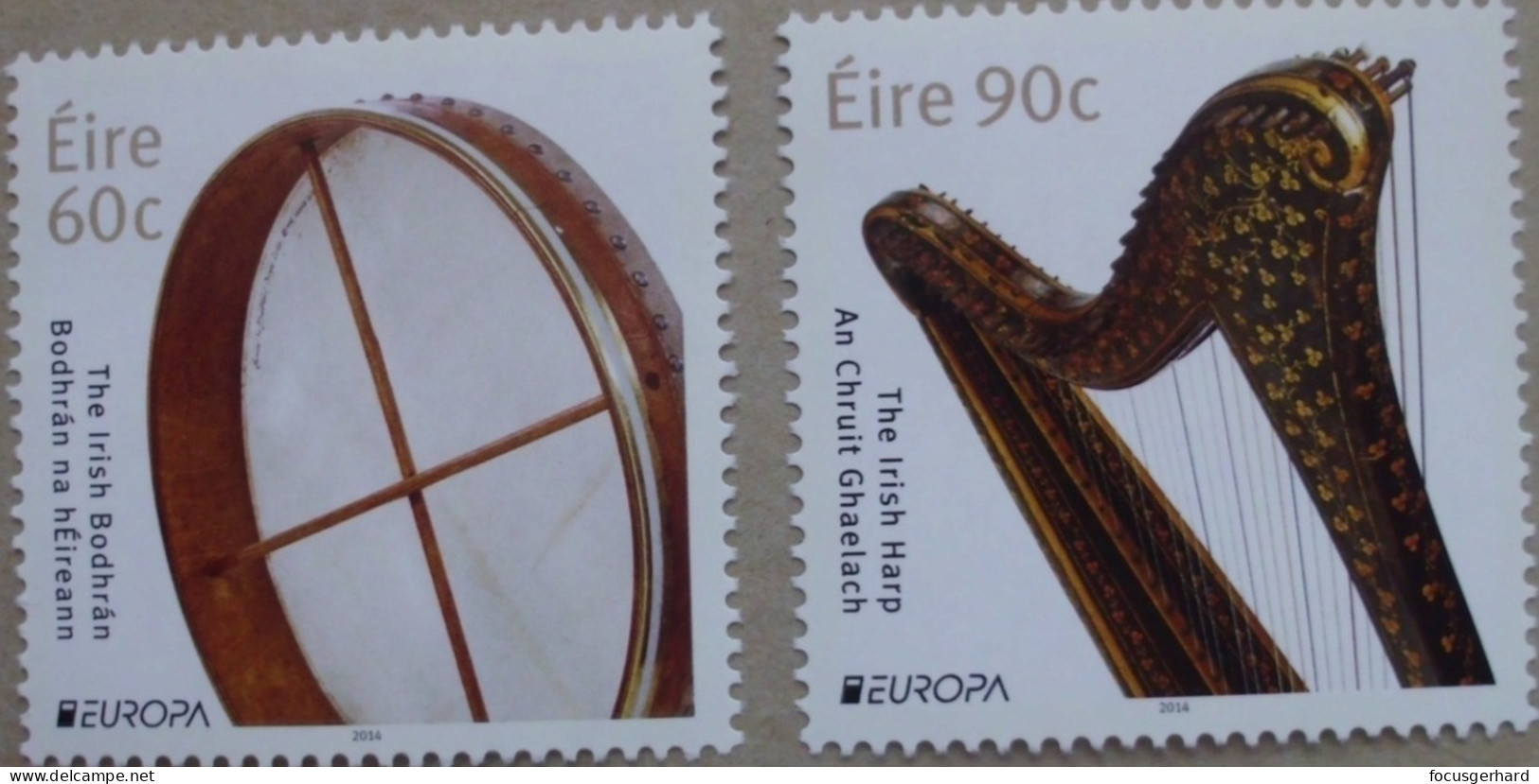 Irland  Europa    Cept   Musikinstrumente   2014 ** - 2014