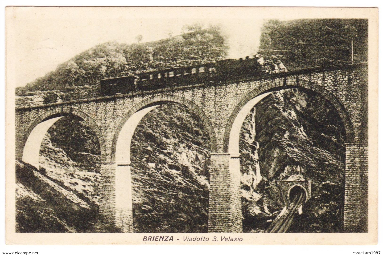 Brienza - Viadotto S. Velasio (ferrovia Con Treno) (formato Piccolo) - Other & Unclassified