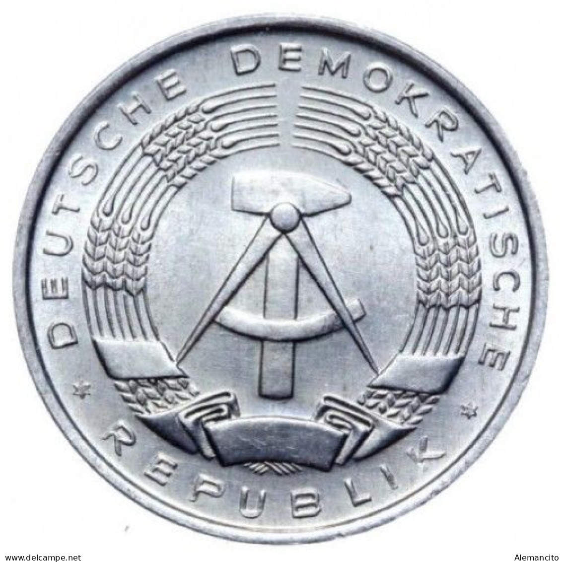 ( GERMANY ) REPUBLICA DEMOCRATICA DE ALEMANIA AÑO 1963 ( DDR ) MONEDAS DE 1 PFENNING  CECA-A  MONEDA DE ALUMINIO - 1 Pfennig