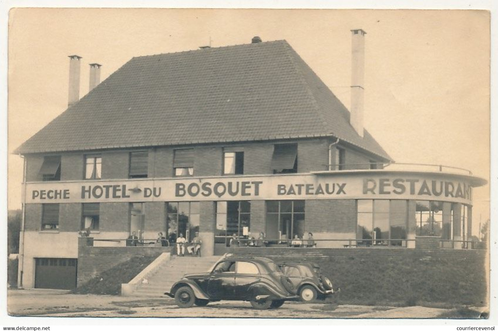 CPA - LONGPRE-LES-CORPS-SAINTS (Somme) - Café Du Bosquet C.Chevelu + Photo Hôtel Du Bosquet - Other & Unclassified