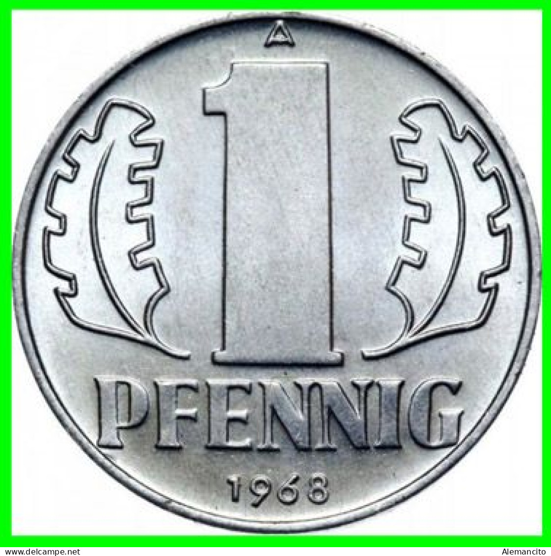 ( GERMANY ) REPUBLICA DEMOCRATICA DE ALEMANIA AÑO 1964 ( DDR ) MONEDAS DE 1 PFENNING  CECA-A  MONEDA DE ALUMINIO - 1 Pfennig