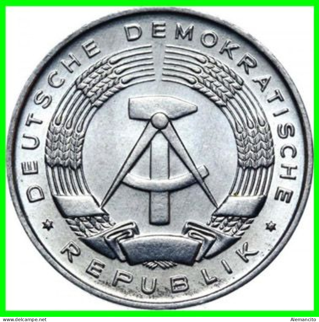 ( REPUBLICA ) REPUBLICA DEMOCRATICA DE ALEMANIA AÑO 1968  ( DDR ) MONEDAS DE 1 PFENNING  CECA-A MONEDA DE ALUMINIO - 1 Pfennig