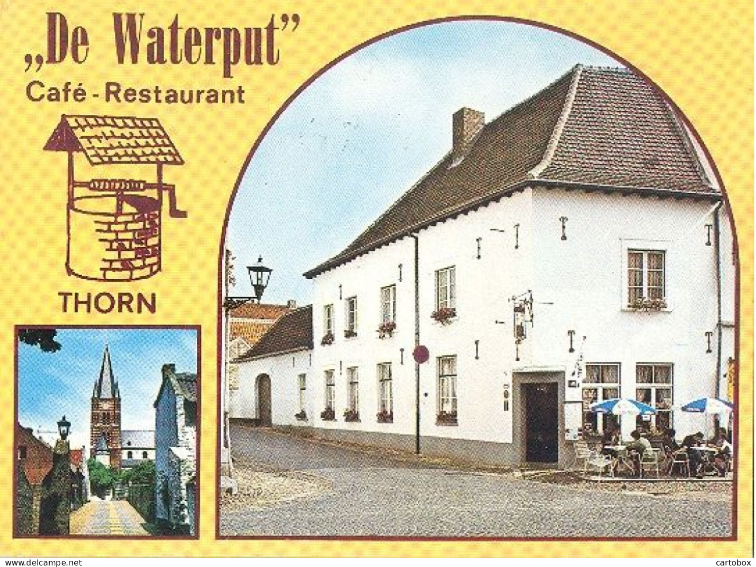 Thorn, Café Restaurant "De Waterput" , Bogenstraat  (Een Raster Op De Kaart Is Veroorzaakt Door Het Scannen) - Thorn
