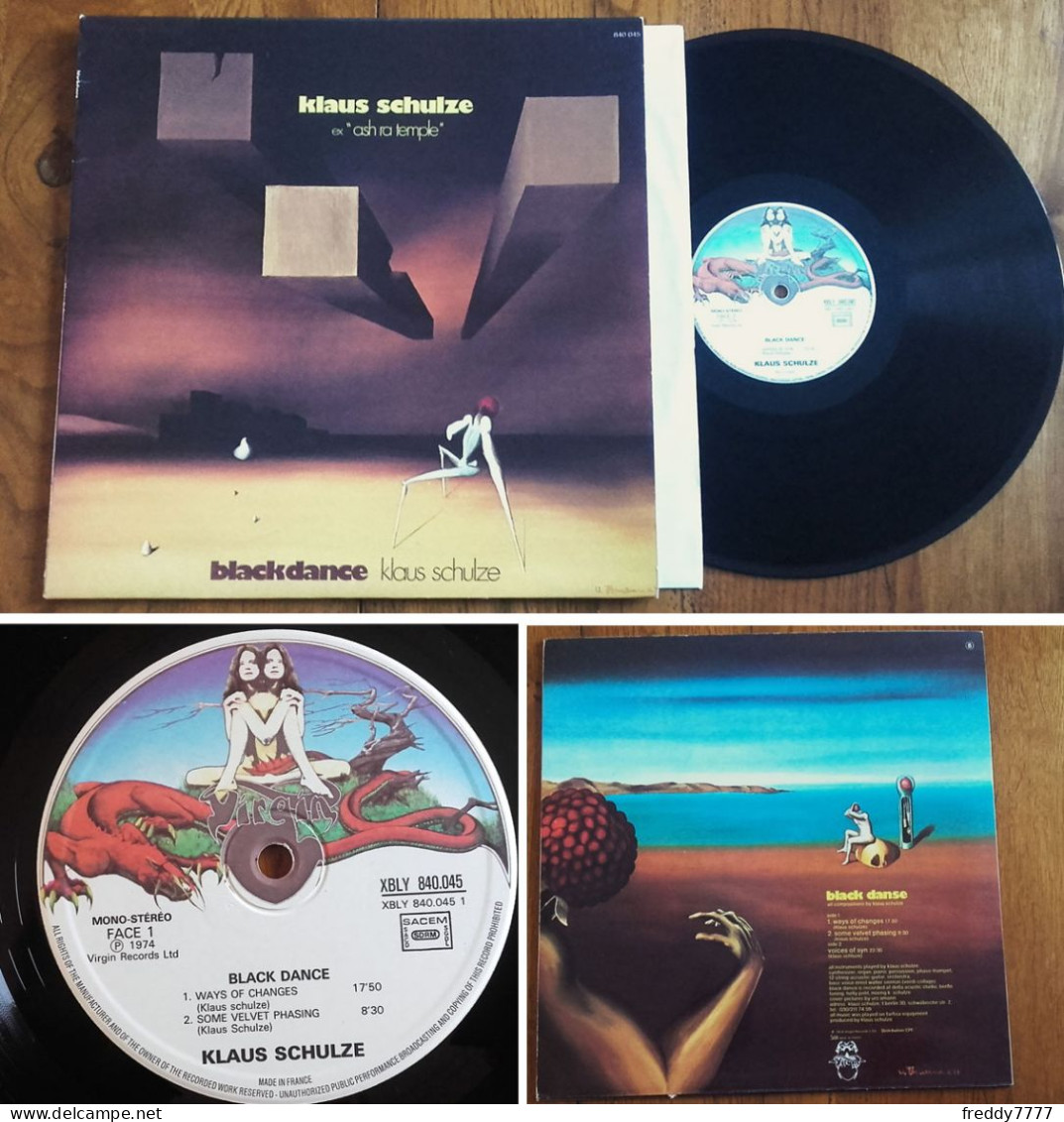 RARE French LP 33t RPM (12") KLAUS SCHULZE «Blackdance» (1974) - Collectors