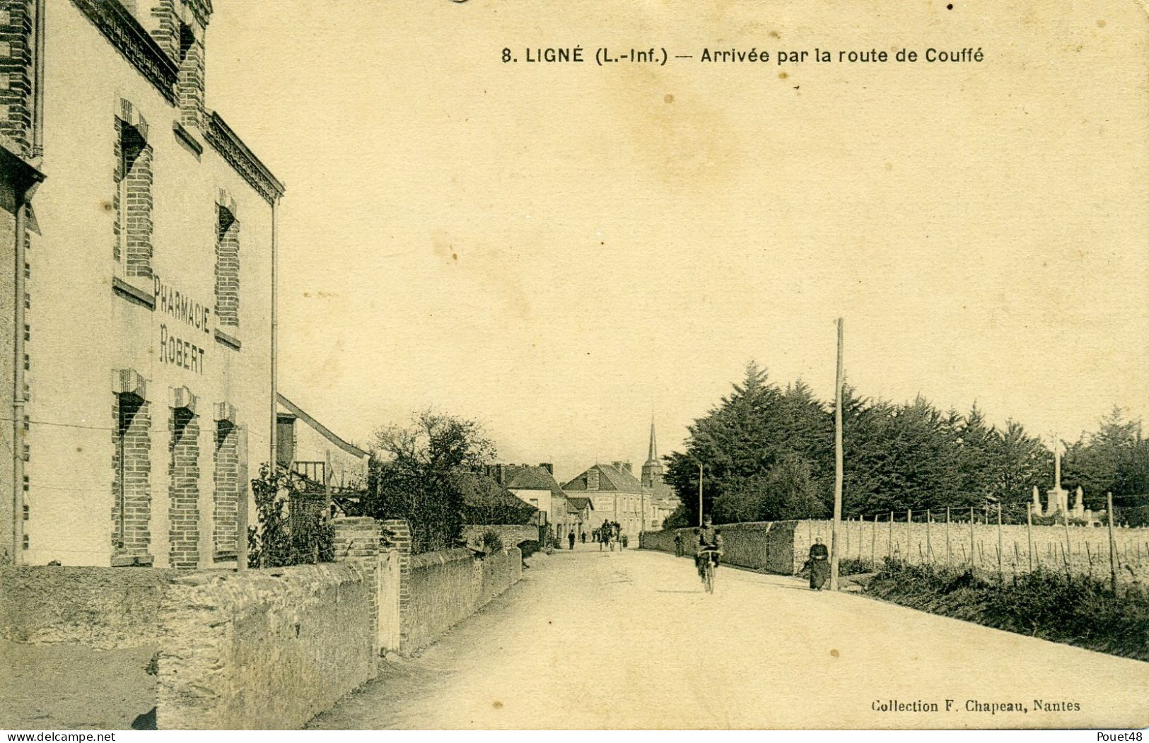 44 - LIGNE - Arrivée Par La Route De Couffé - Ligné