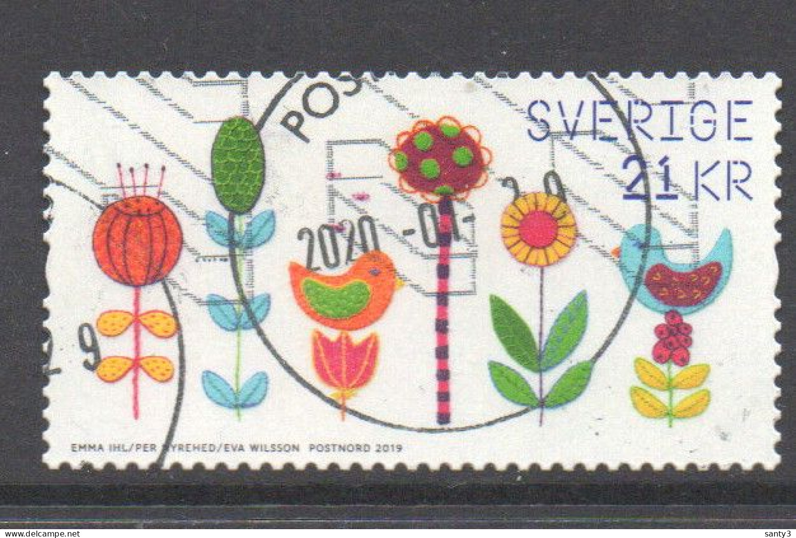 Zweden 2019 Yv 3246  Hoge Waarde, Gestempeld - Used Stamps