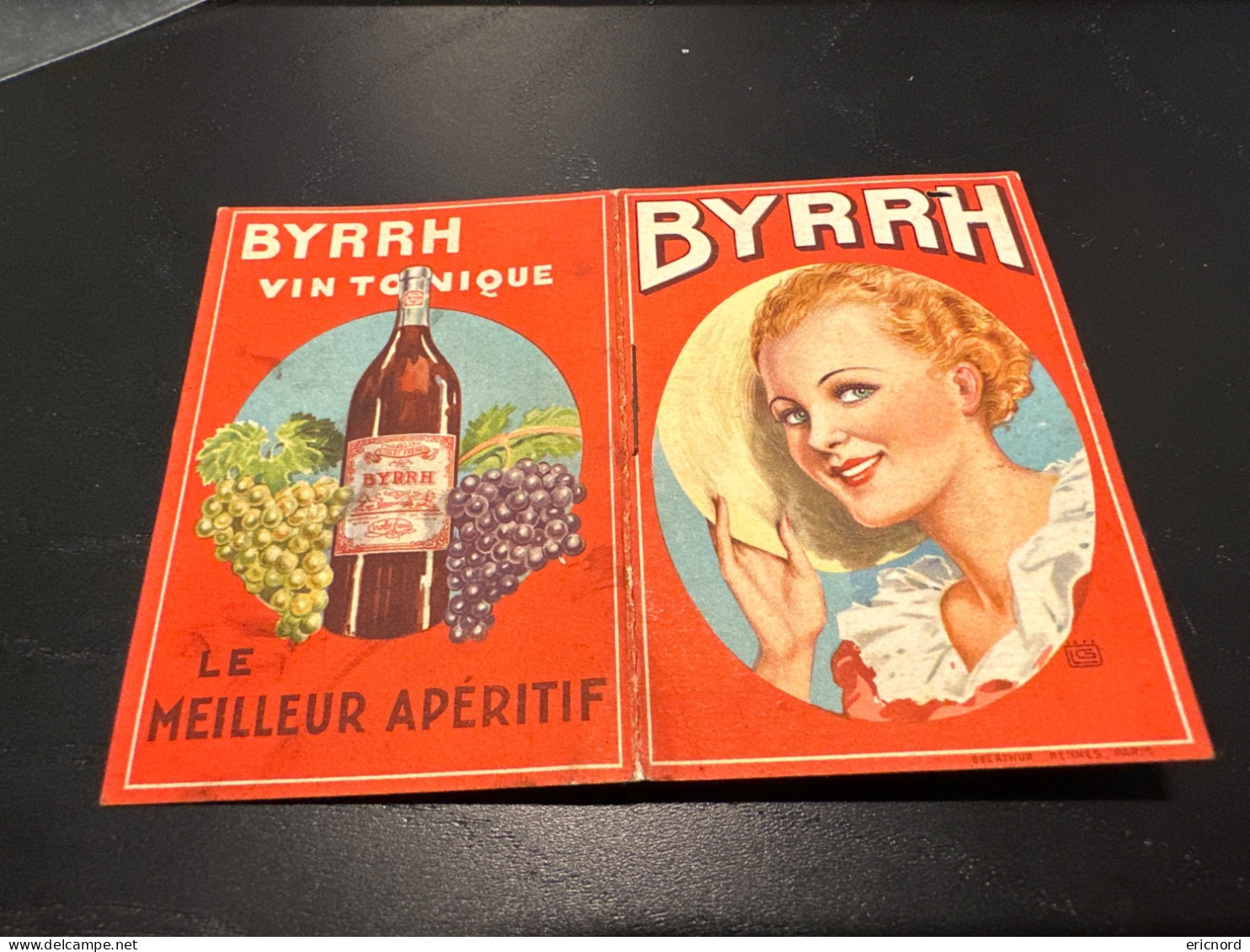 BYRRH Carnet Taffetas Publicitaire - Alcohols