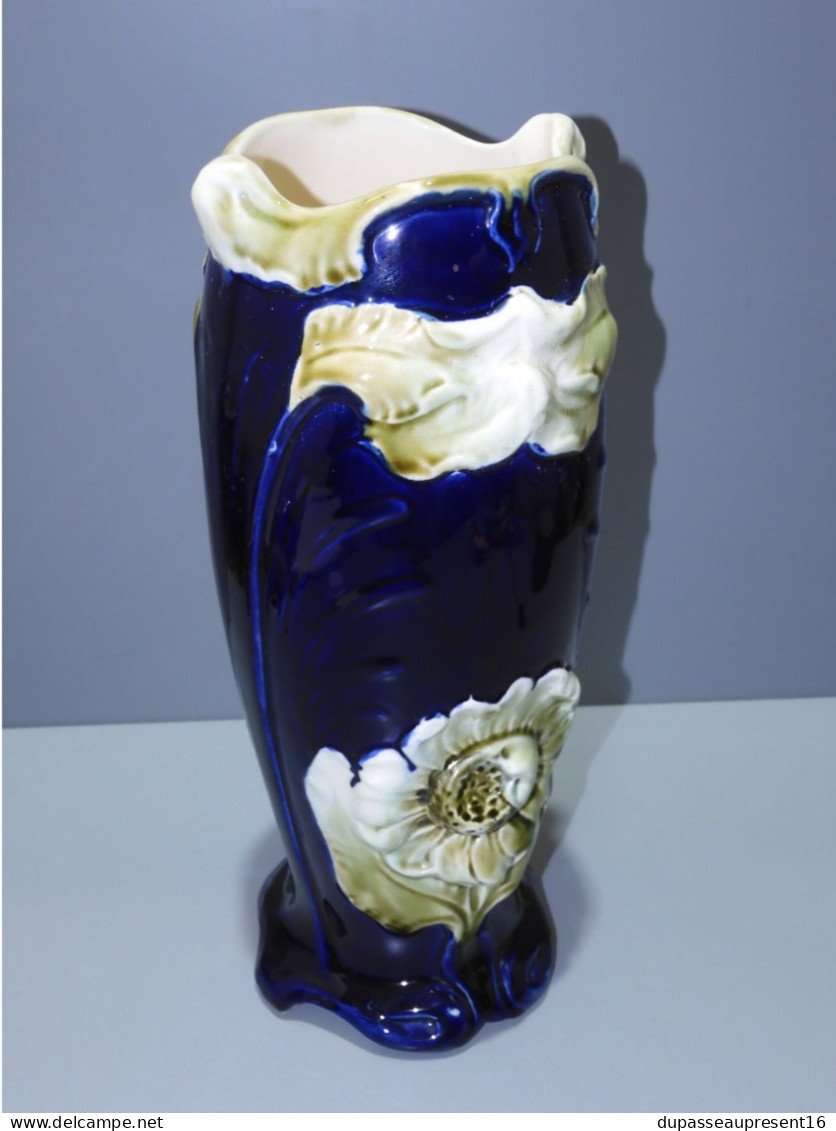 -JOLI VASE ART NOUVEAU FIVE LILLE COLLECTION DECO VITRINE FLEURS     E