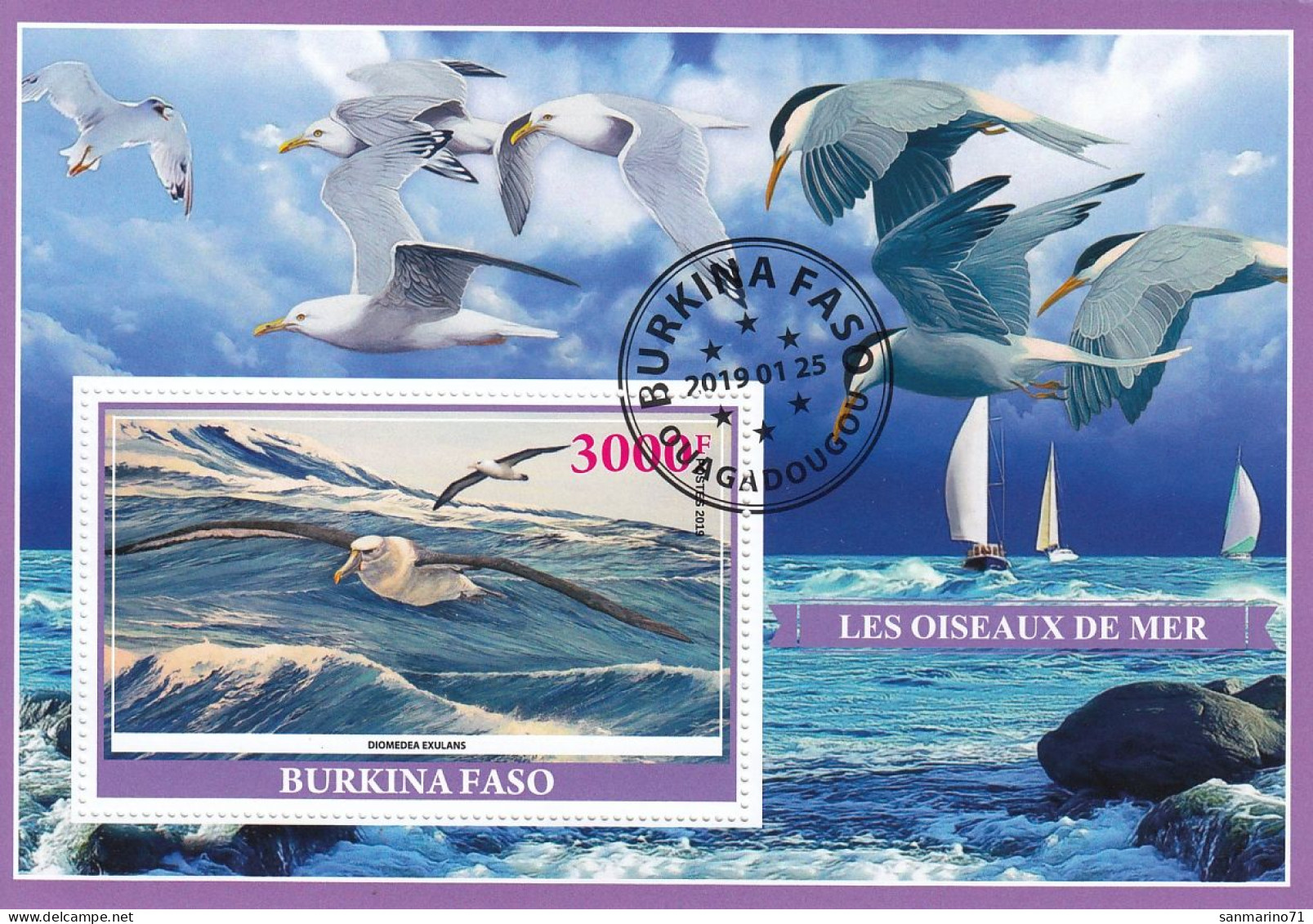 BURKINA FASO Seagulls 1,used - Seagulls