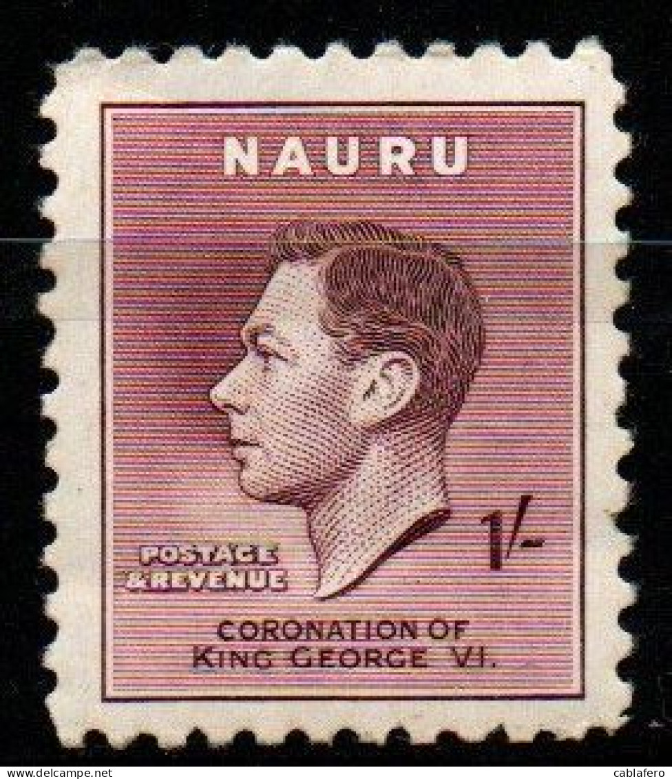 NAURU - 1937 - EFFIGIE DEL RE GIORGIO VI - MNH - Nauru