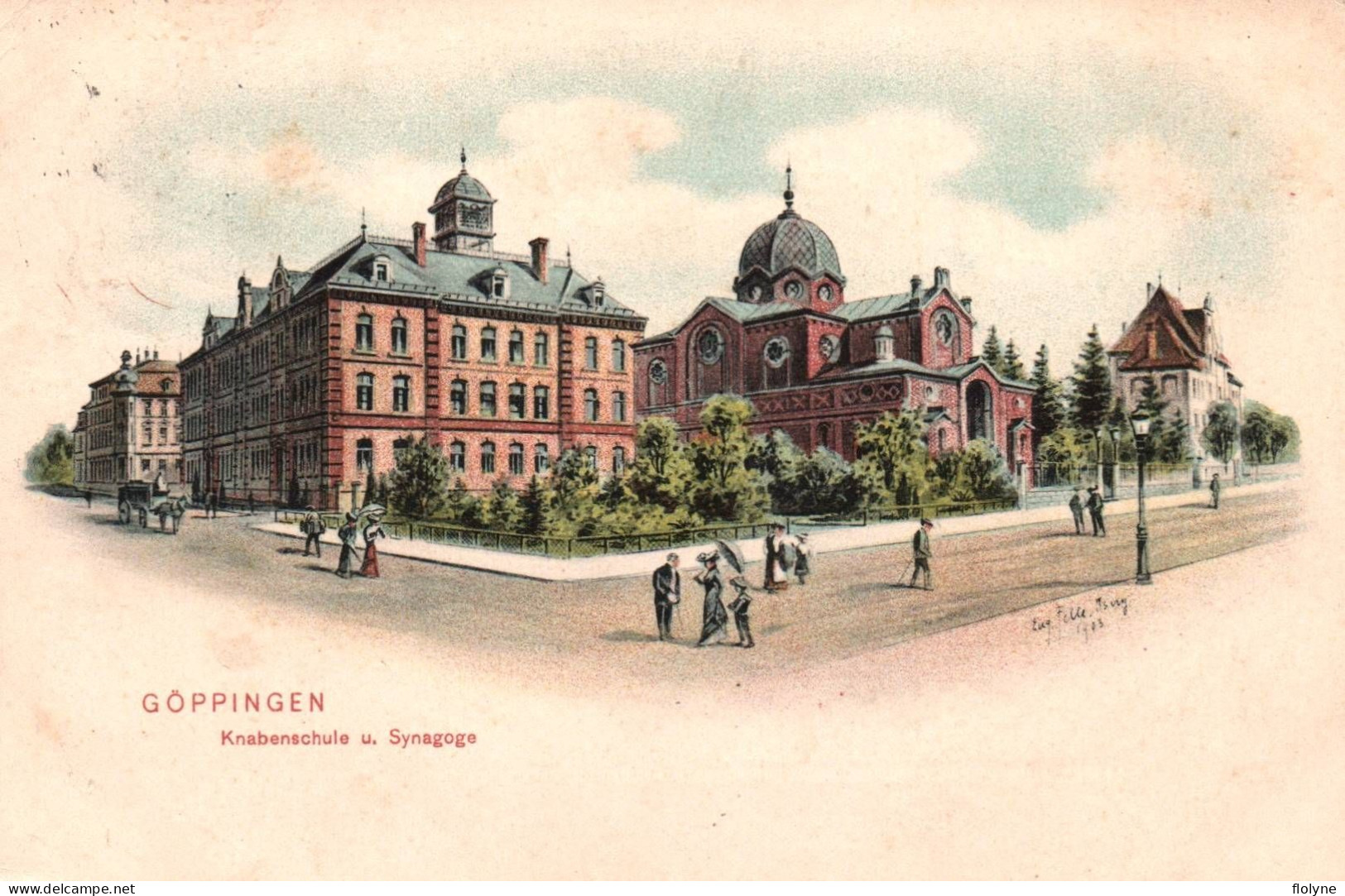 Göppingen - Goeppingen - Knabenschule U Synagoge - Synagogue - Judaïca Juifs Juden Jaws - Allemagne Germany - Göppingen
