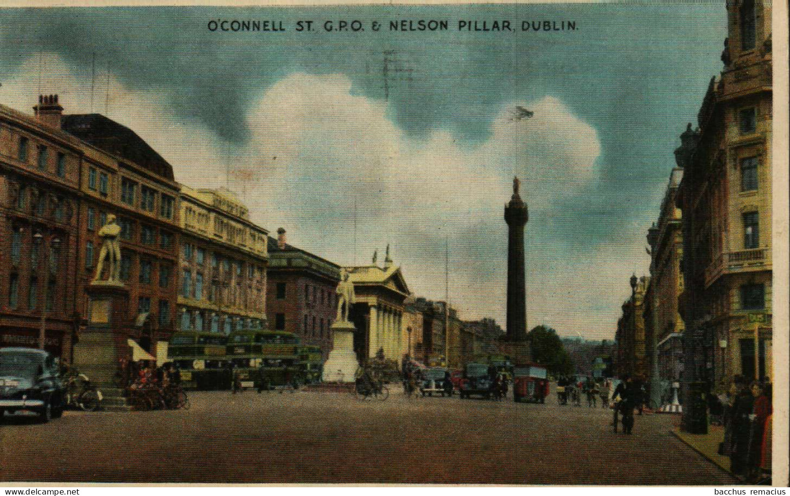 DUBLIN - O'Connell St.G.P.O. & Nelson Pillar - Dublin