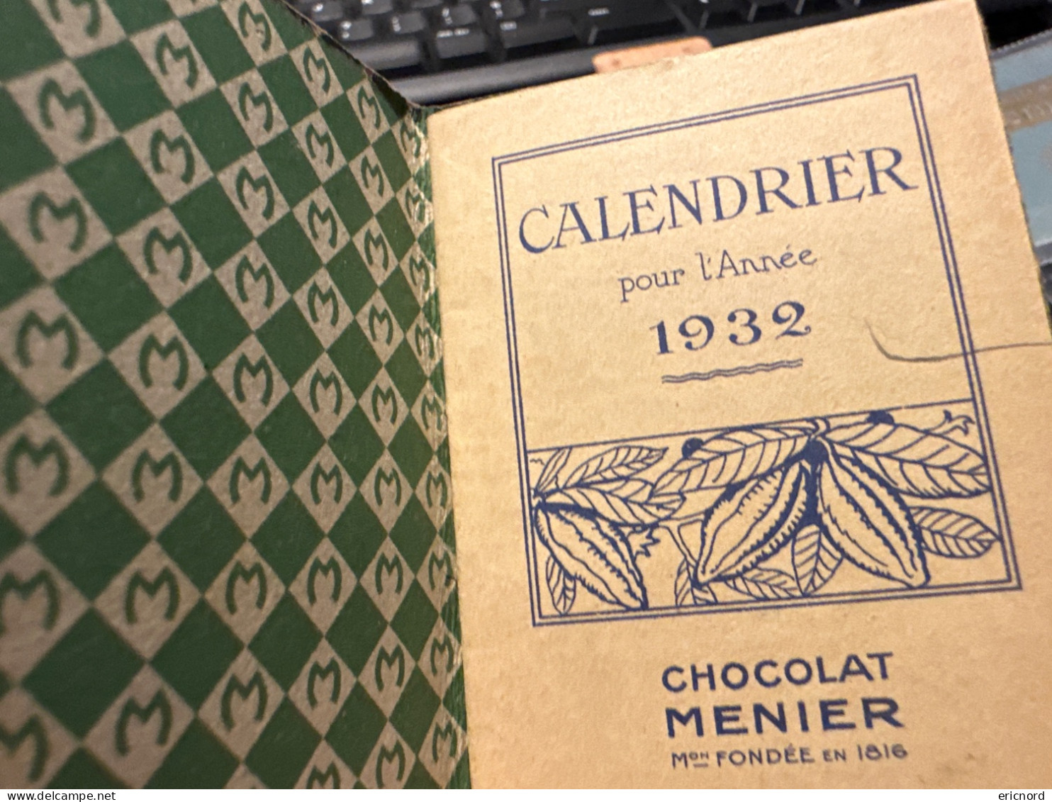 Carnet Publicitaire Chocolat Menier 1932 - Schokolade