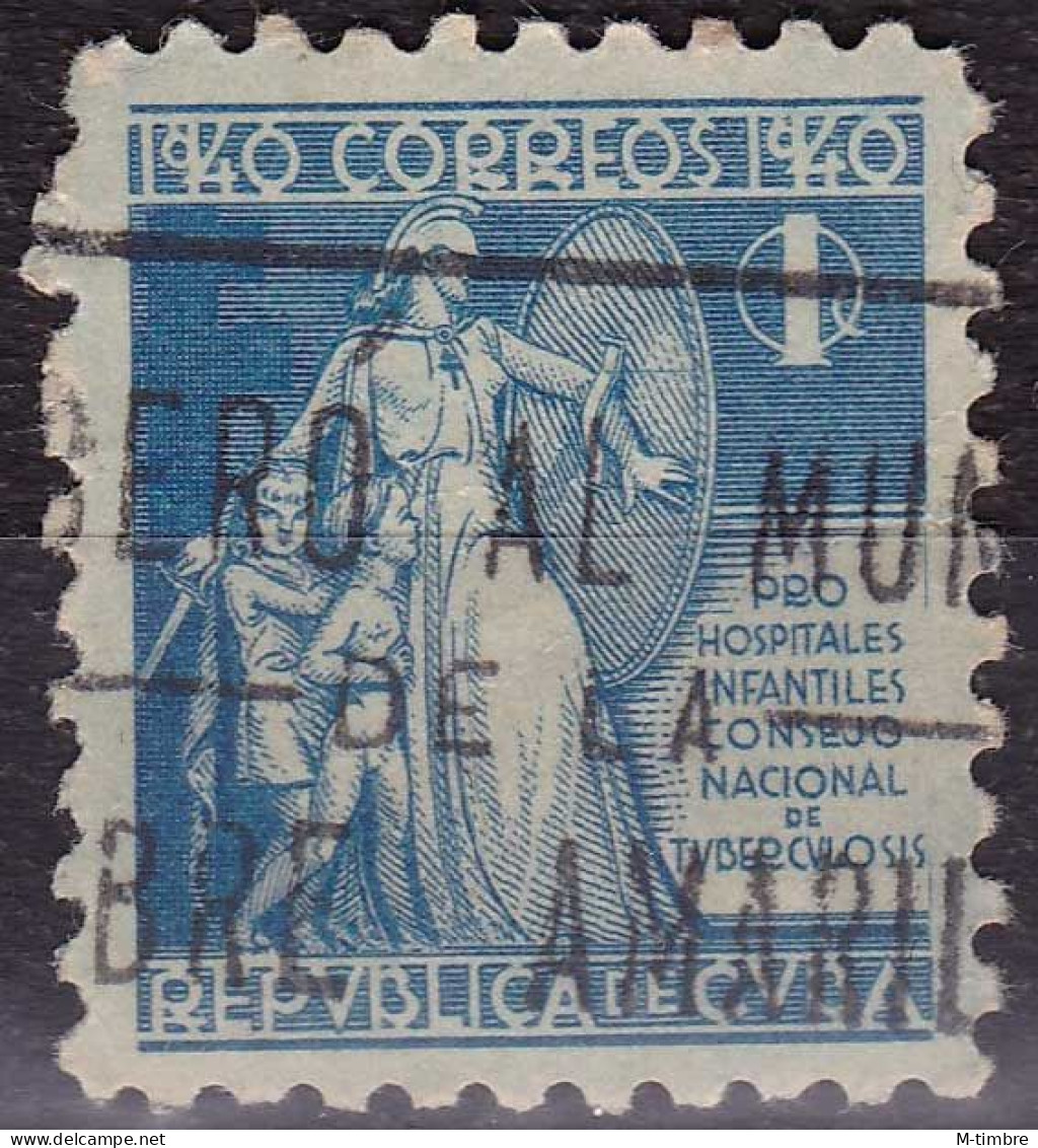 Cuba (Bienfaisance) YT B3 Mi Z3 Année 1940 (Used °) Enfant - Arme - Epée - Bouclier - Tuberculose - Beneficiencia (Sellos De)