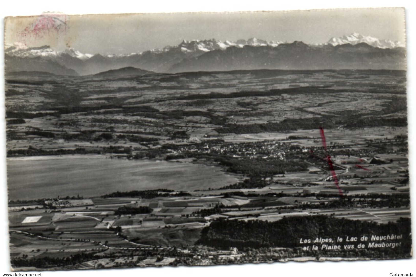 Les Alpes Le Lac De Neuchâtel Et La Plaine Vus De Mauborget - Mauborget