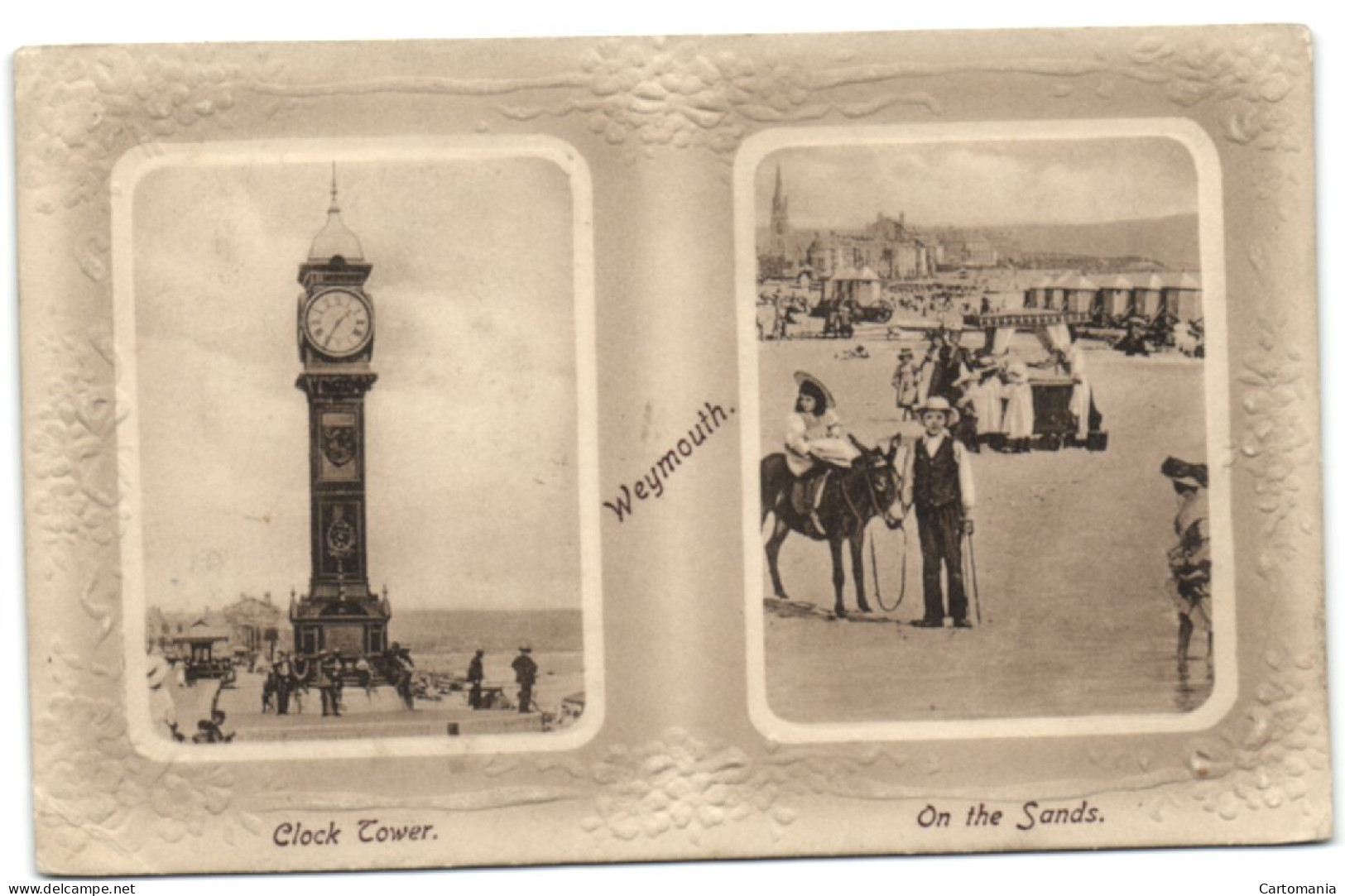 Weymouth - Clock Tower - On The Sands - Weymouth