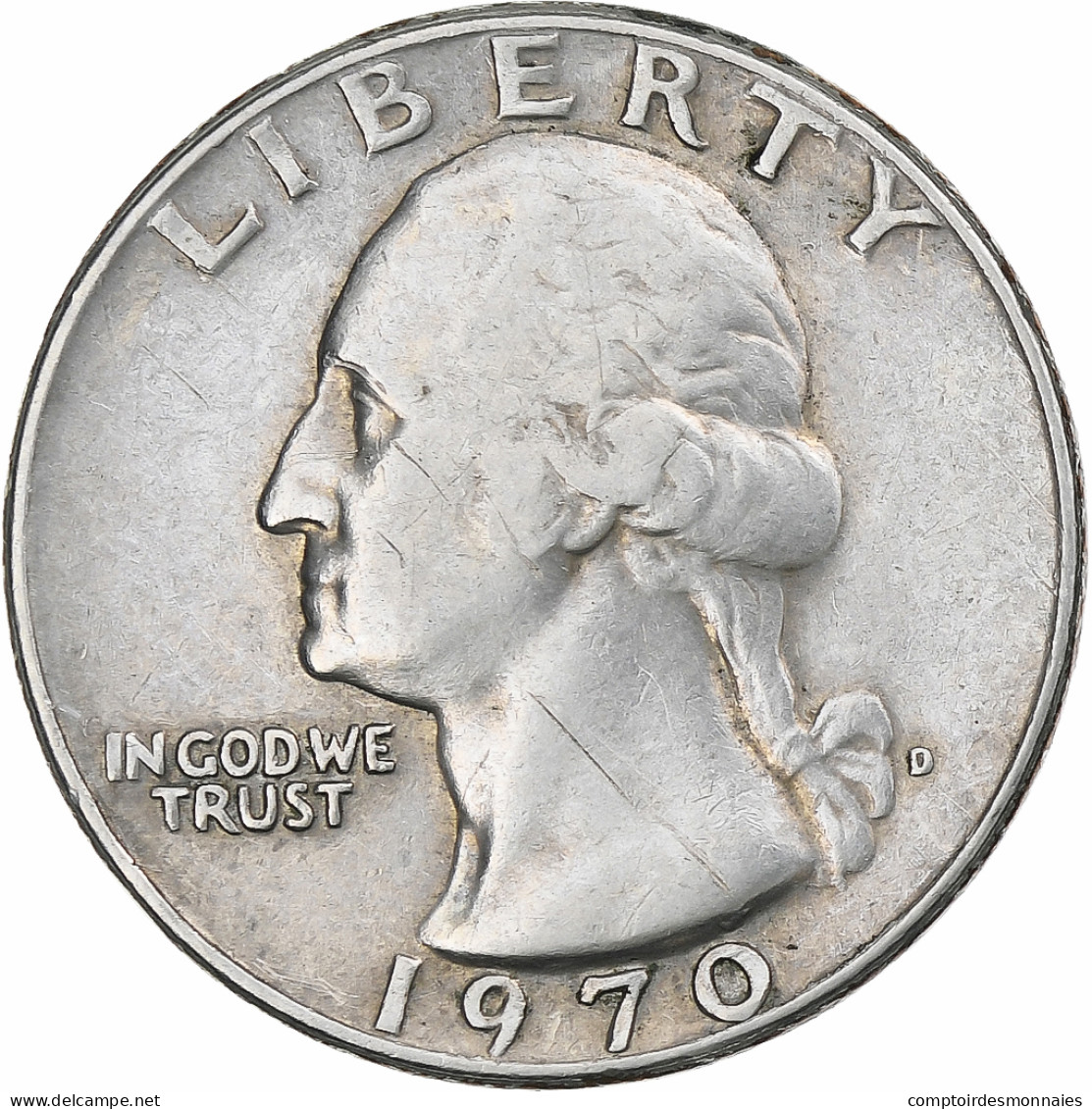 États-Unis, Washington Quarter, 1970, Denver, Cupro-nickel, TTB, KM:164 - 1932-1998: Washington