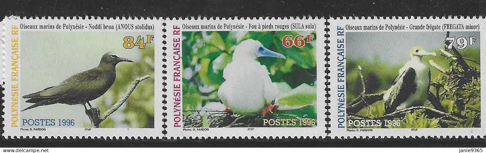 French Polynesia  1996 Birds Mint - Used Stamps