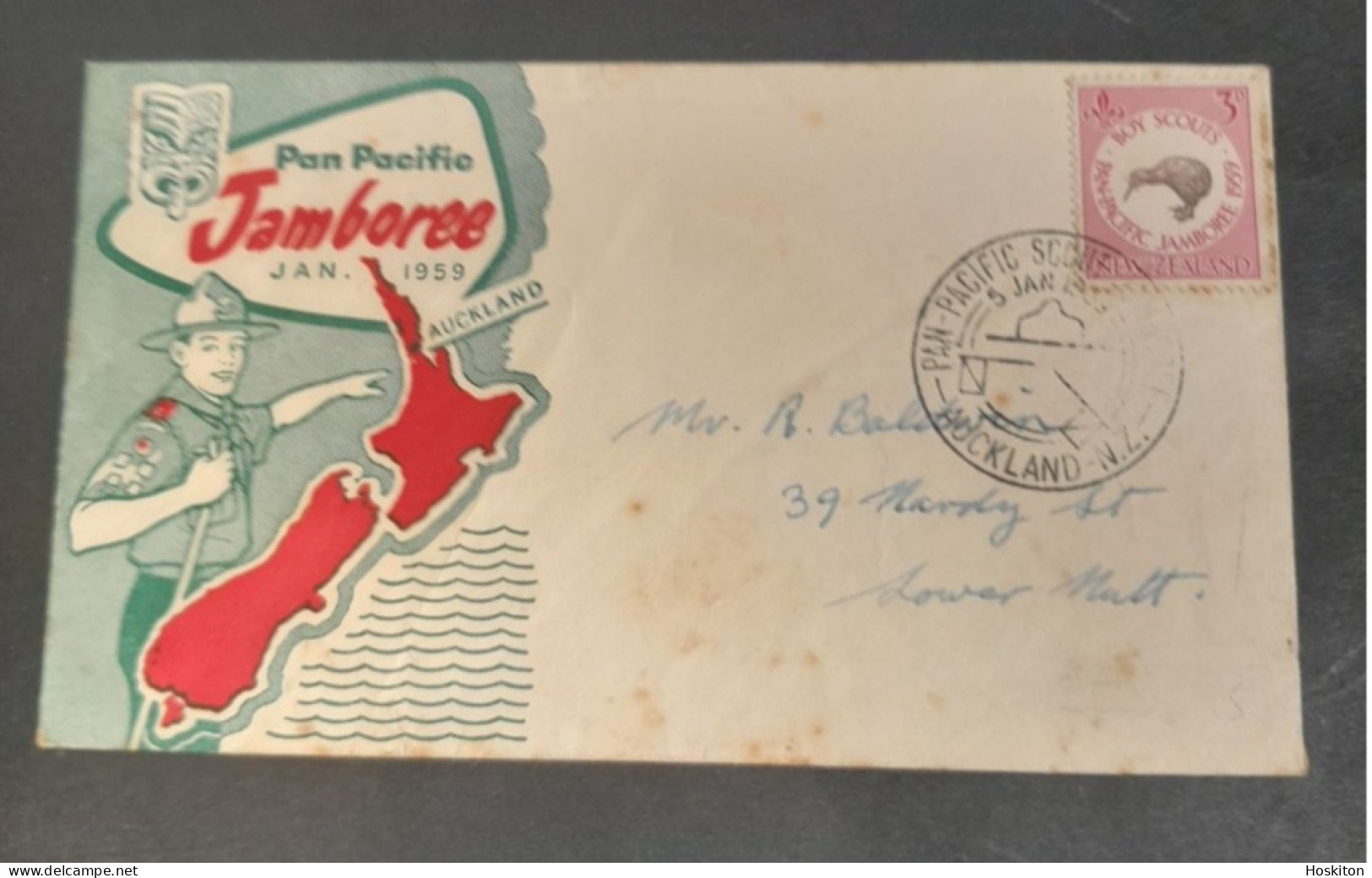 Pan Pacific Jamboree 1959 Auckland NZ - Covers & Documents