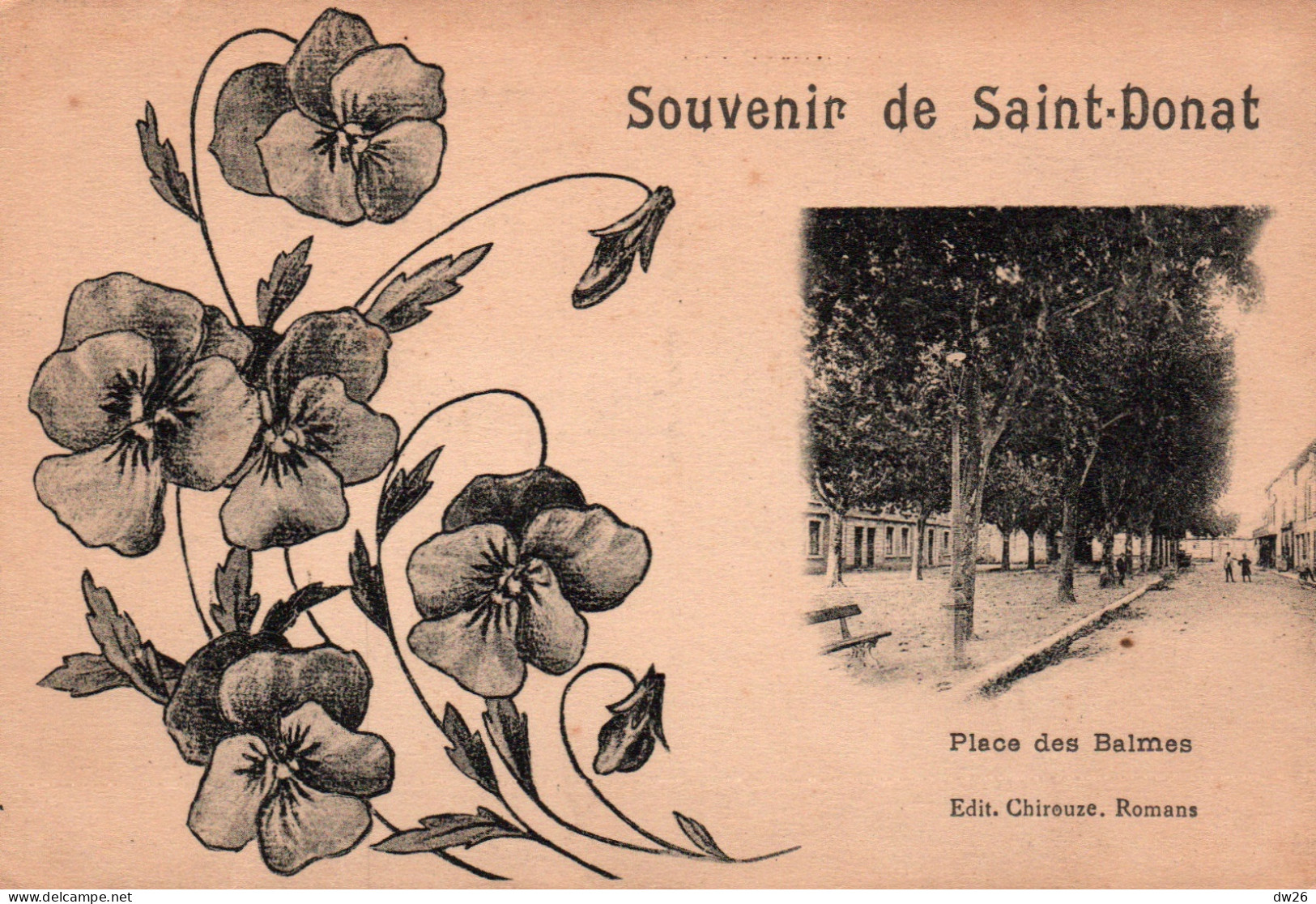 Souvenir De St Saint-Donat - Place Des Balles - Edition Chirouze - Souvenir De...