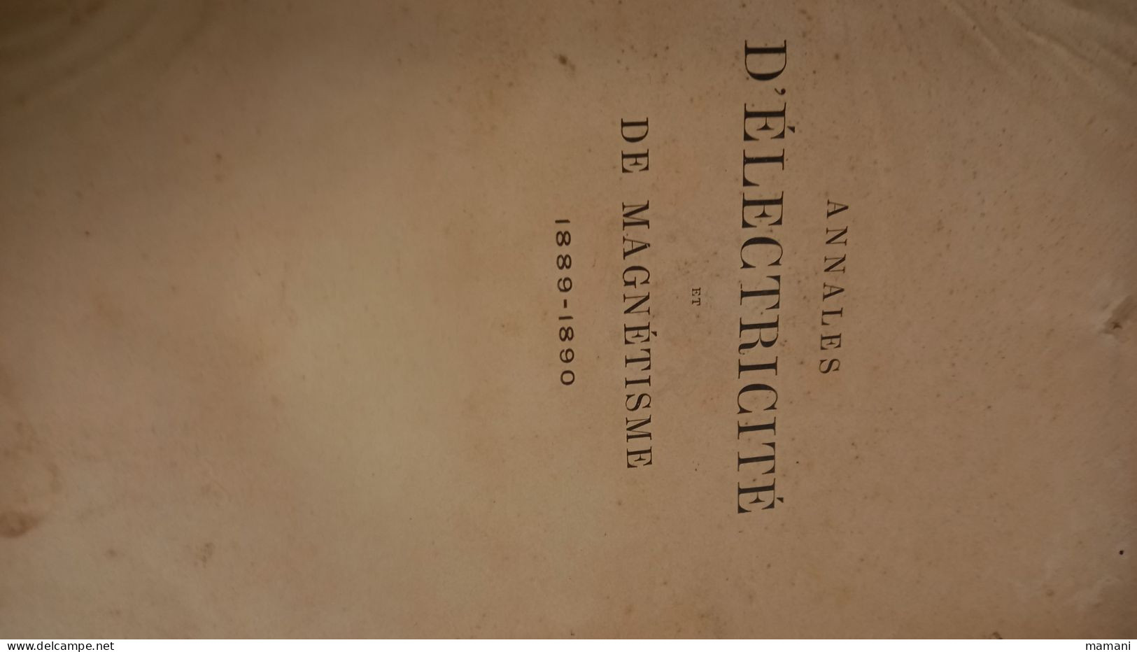 Annales d'électricité et de magnétisme 1889-1890    -570 gravures