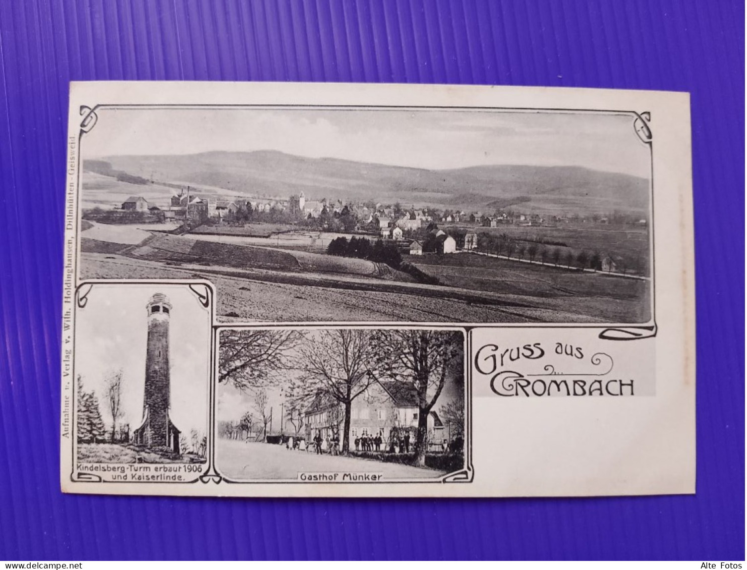 Alte AK Ansichtskarte Postkarte Crombach Krombach Kreuztal Gruss Aus Litho Gasthof Münker Turm Deutsches Reich Alt Old - Kreuztal