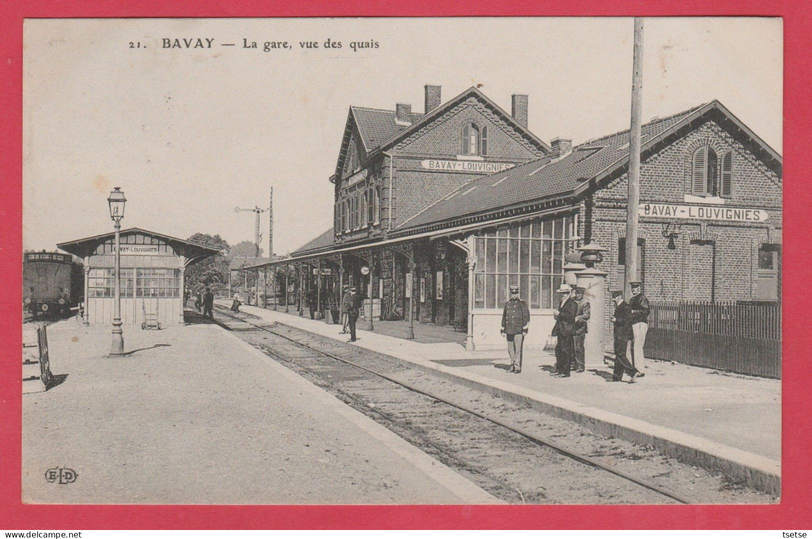 Bavay / Louvignies - La Gare , Vue Des Quais - 1913 ( Voir Verso ) - Bavay