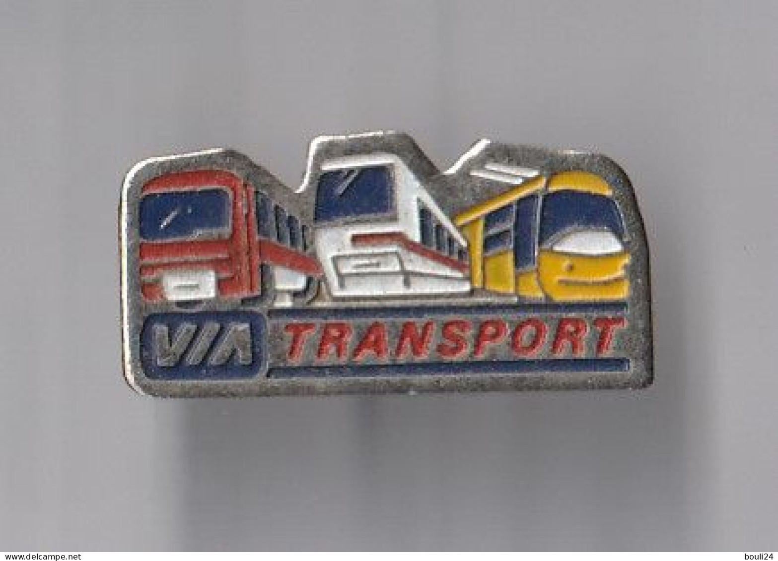 PIN'S THEME  SNCF  VIA  TRANSPORT RAME DE METRO  RATP - TGV