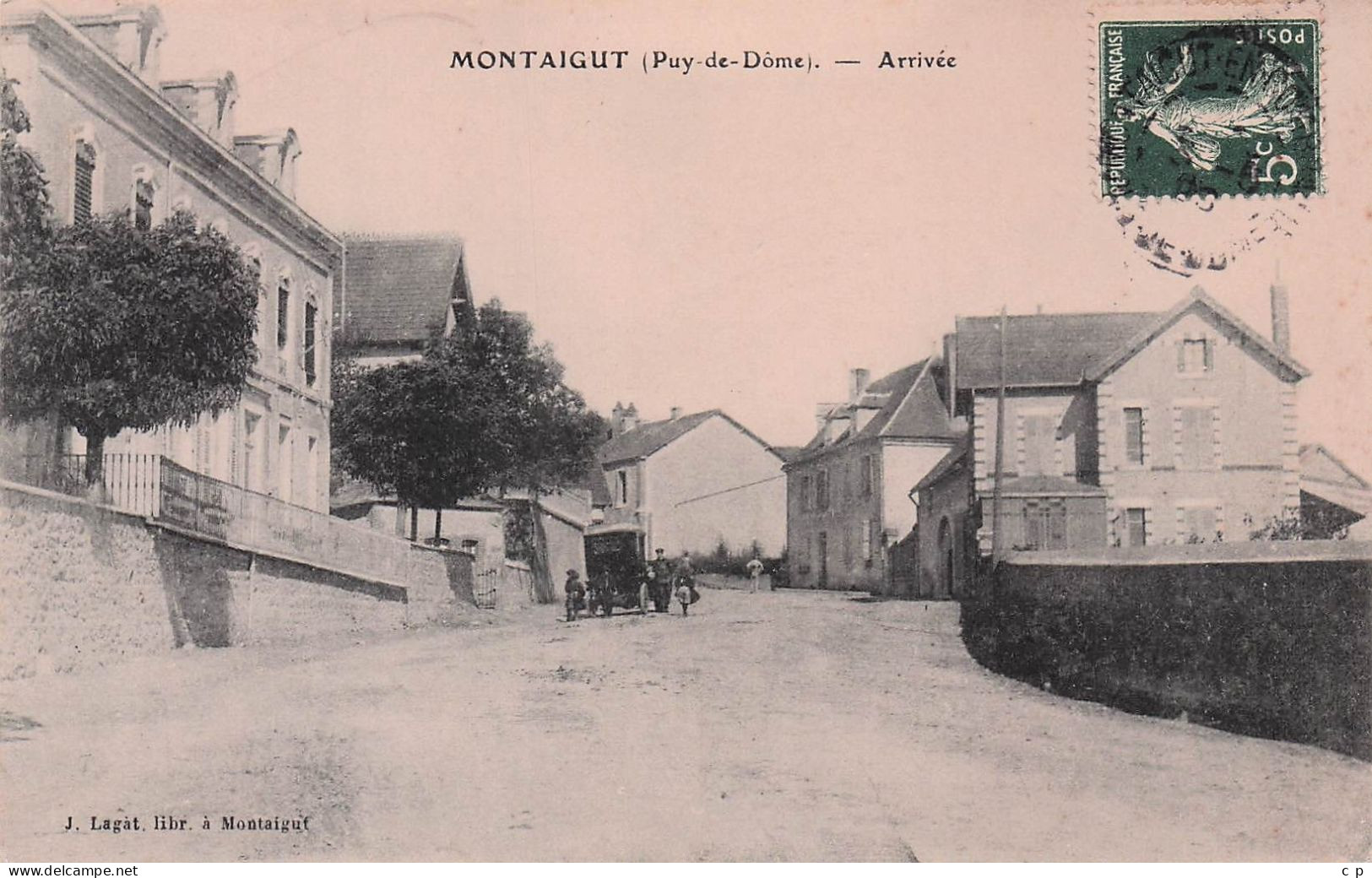 Montaigut -  Arrivee Du Courrier  - CPA °J - Montaigut