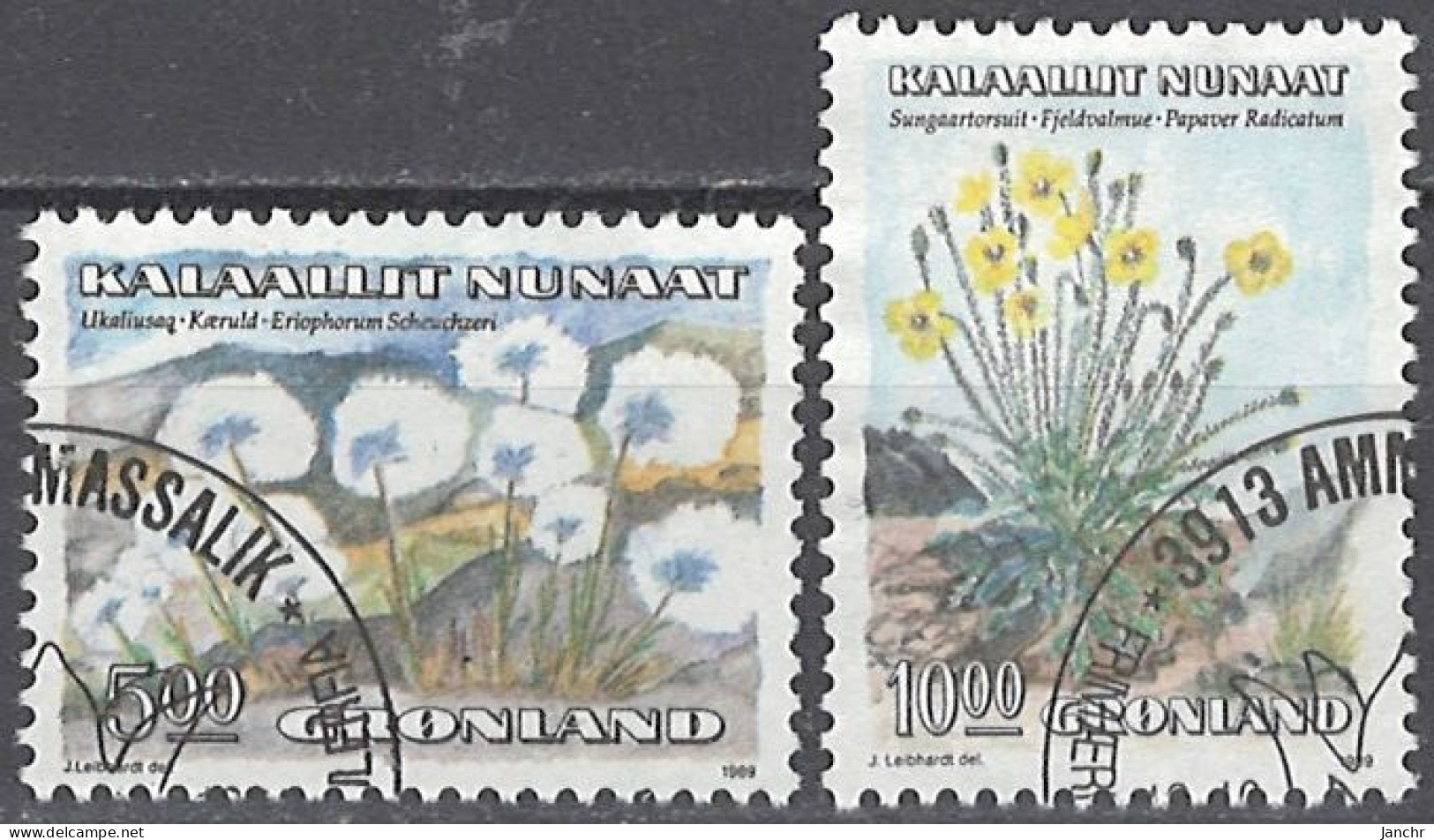 Greenland Grönland 1989. Mi.Nr. 197-198, Used O - Gebruikt