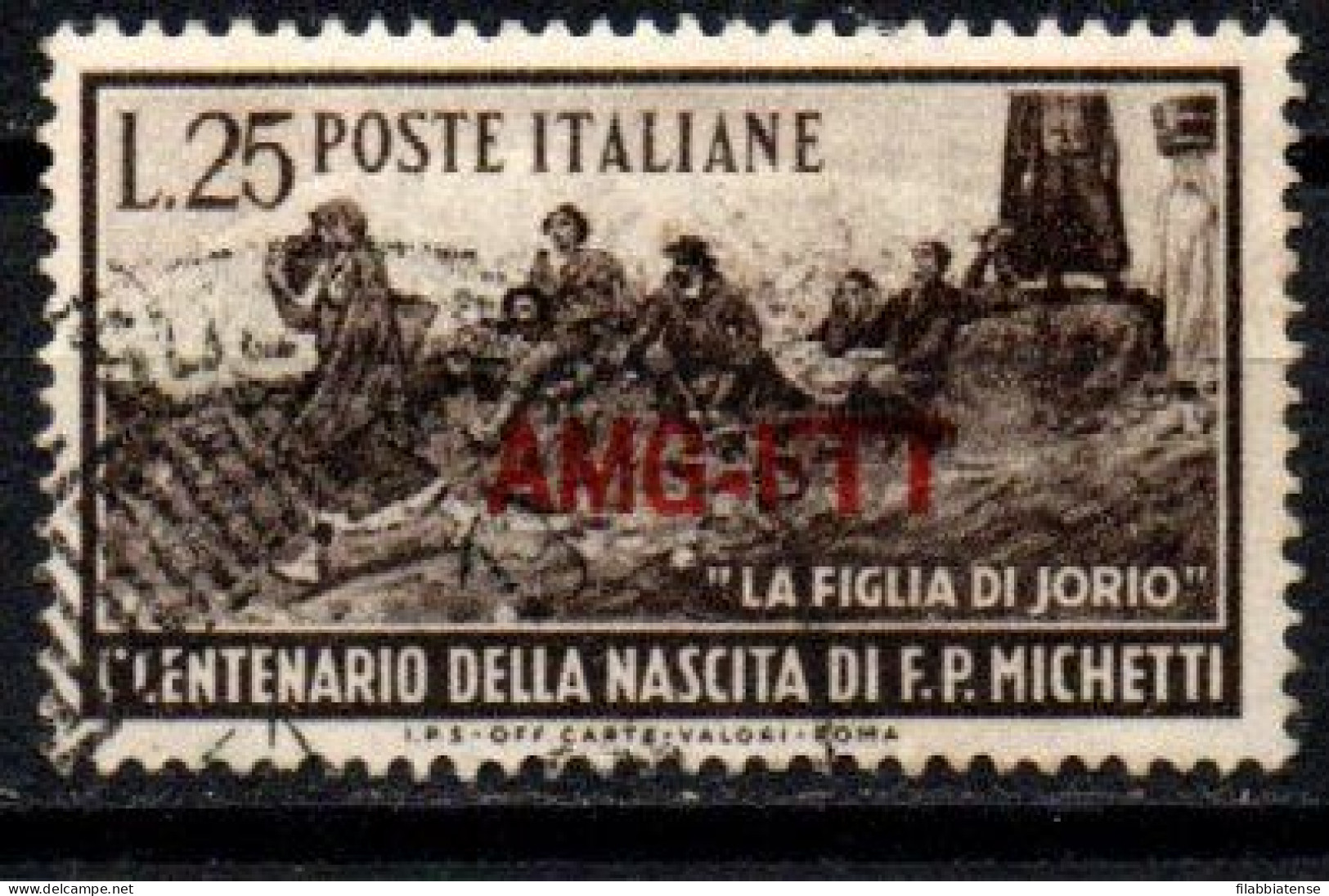 1951 - Trieste A  129 Nascita Di F. Michetti   ------ - Used