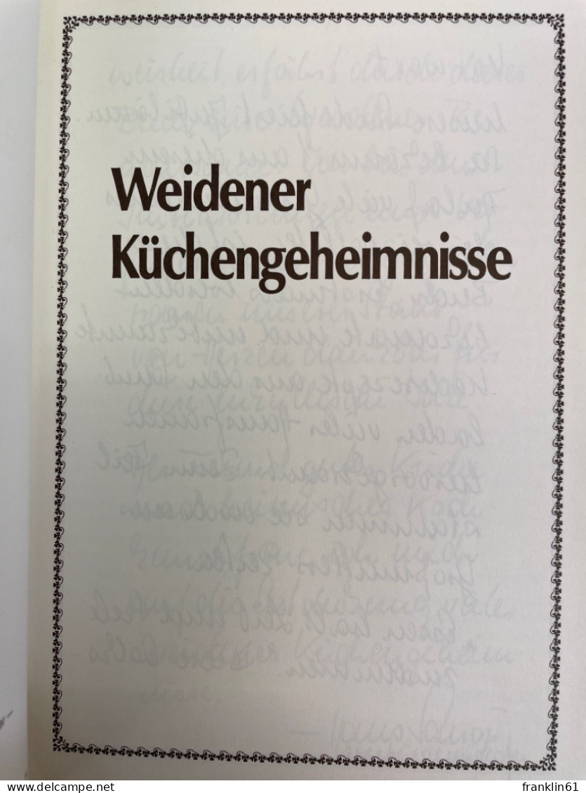 Weidener Küchengeheimnisse. - Eten & Drinken