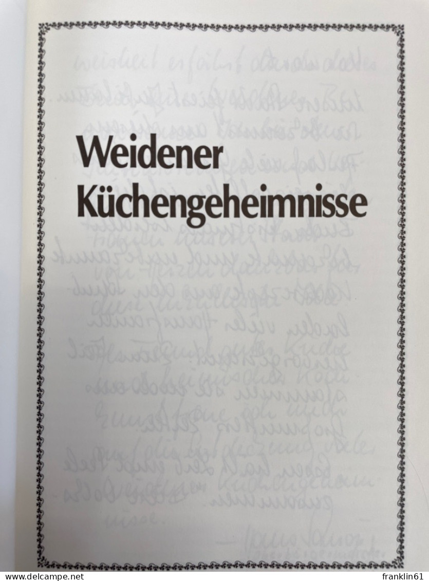 Weidener Küchengeheimnisse. - Comidas & Bebidas