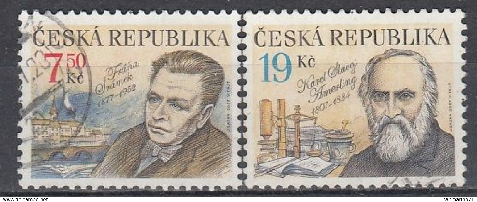 CZECH REPUBLIC 499-500,used,falc Hinged - Used Stamps