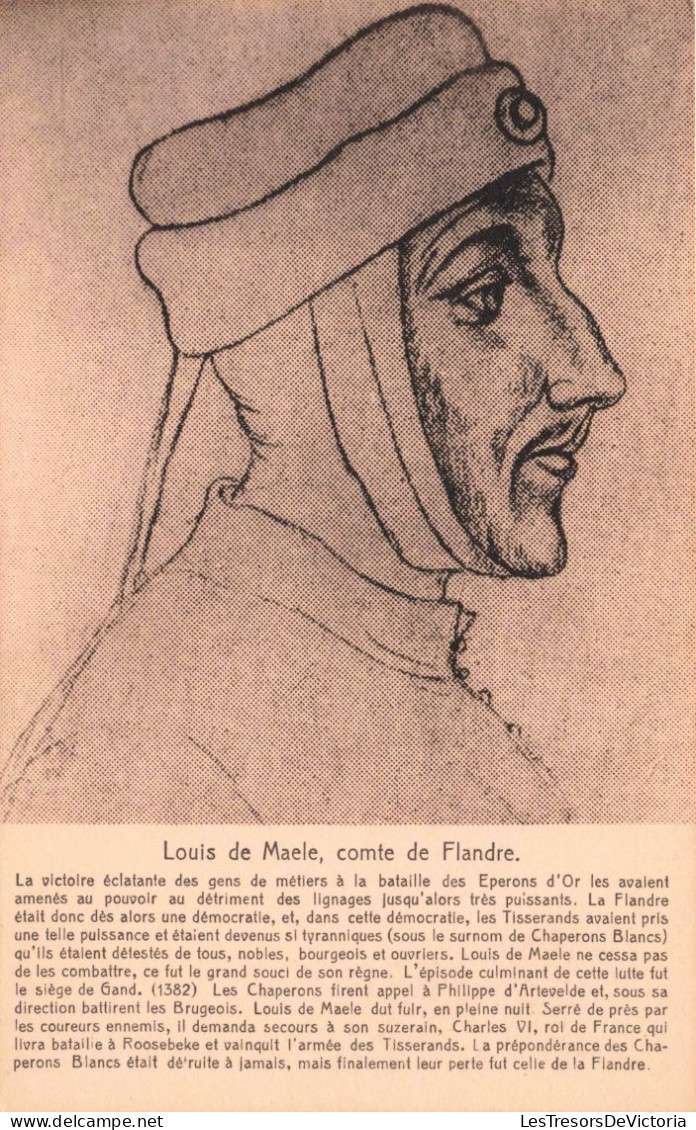 FAMILLE ROYALE - Louis De Maele, Comte De Flandre - Carte Postale Ancienne - Koninklijke Families
