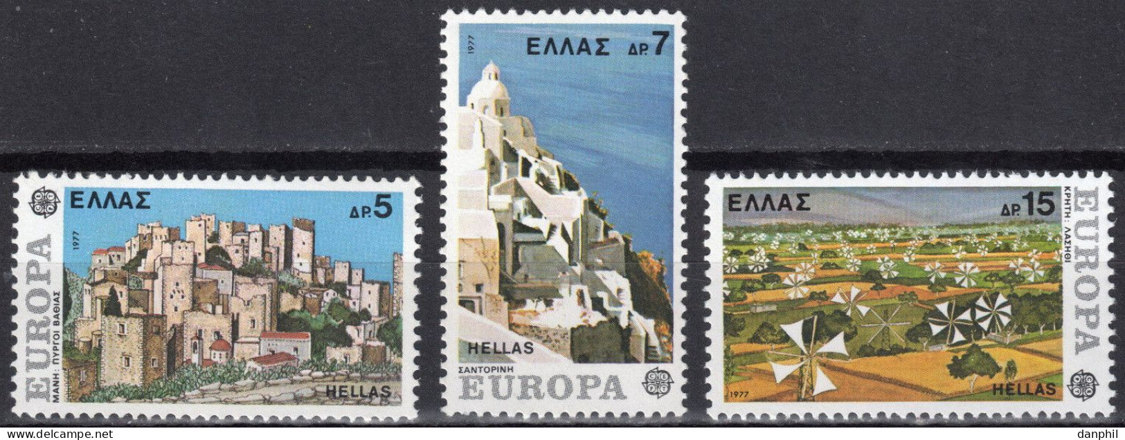 Greece 1977 Europa CEPT (**)  Mi 1263-65- € 3,-; Y&T 1242-44 - € 2,- - 1977