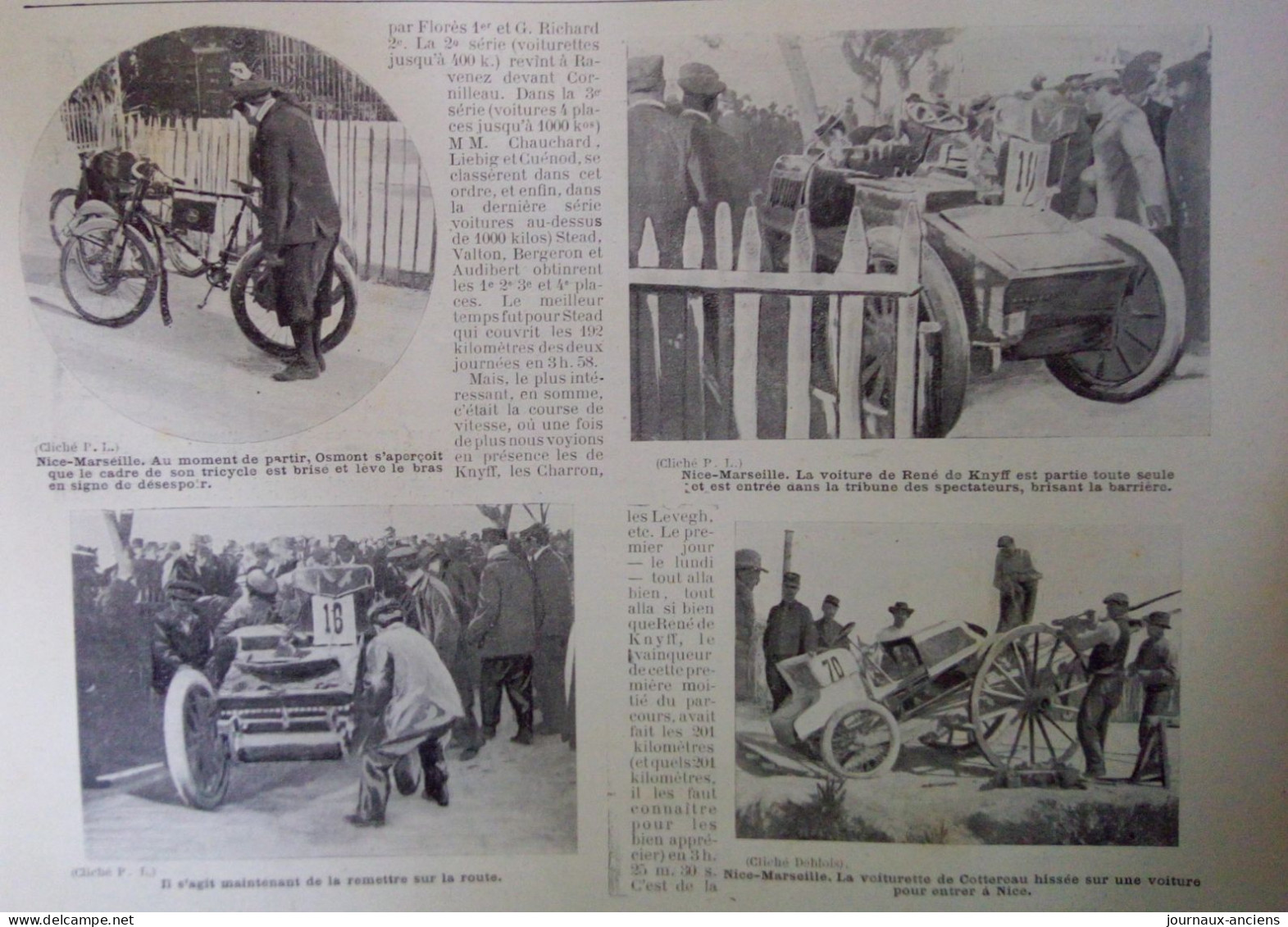 1900 LA SEMAINE AUTOMOBILE DE NICE - CORSO AUTOMOBILE - LA TURBIE - LA VIE AU GRAND AIR - Sonstige & Ohne Zuordnung